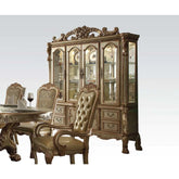 Dresden Gold Patina & Bone Hutch & Buffet Model 63155 By ACME Furniture